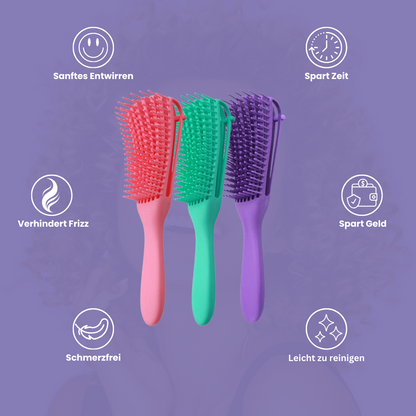 CurlySolver - Entwirrungsbürste, die deine Locken mühelos entknotet!